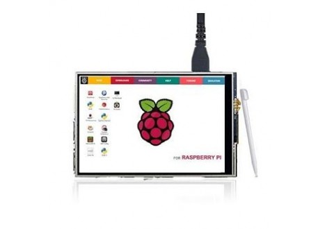 Display 3.5”  TFT Táctil para Raspberry Pi  Modelo 2 -3 y 4