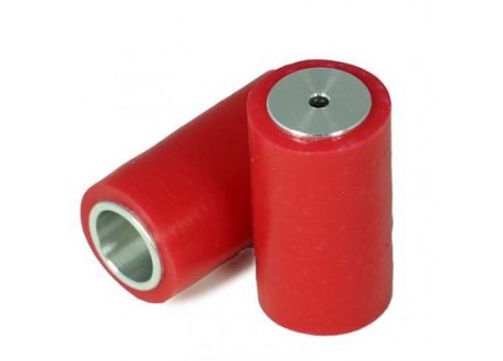 Rueda velocista siliconada  con rin aluminio  (PAR) roja