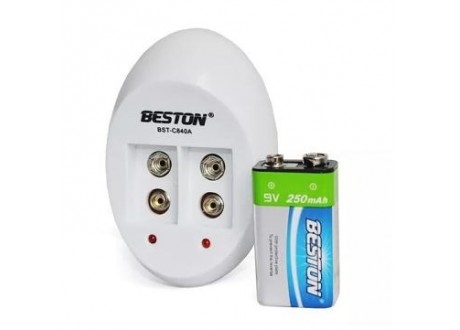 Cargador + Batería 9V  250mAh BESTON