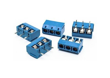 Conector Bornera 3 Pines Azul KF301