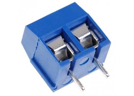 Conector Bornera 2 Pines Azul KF301