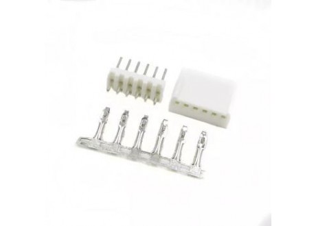 Conector Molex 6 Pines  (Macho + hembra + terminales de conexion)