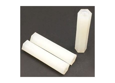 Separador  / Espaciador  plastico Teflon  M3X25 mm