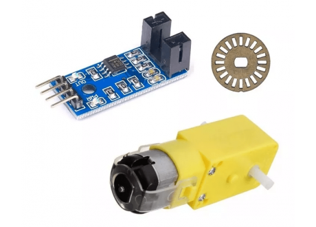 Kit Arduino Sensor Velocidad Herradura + Encoder + Motor