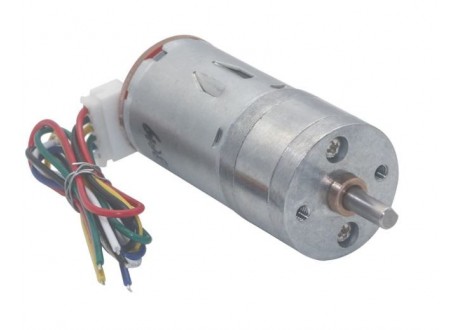 Motorreductor con encoder  6V 210 RPM torque 2Kg/cm