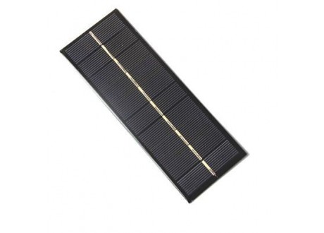 Panel Solar  Policristalino 5V 260mA 1.3W 163x60x3 mm