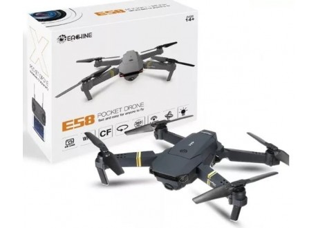 Drone Eachine E58  + 3 Baterias  Camara 2 Mpx 720p  Alcance 100 m  7 minutos autonomia