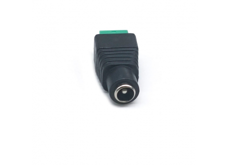 Conector Jack DC Bornera para fuentes y cctv Hembra plug 2.1 mm x 5.5 mm