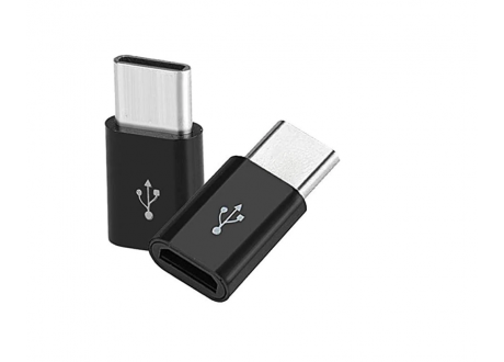 Adaptador Convertidor Micro Usb A Usb Tipo C  Negro