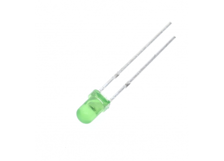 LED 3 mm Difuso Verde