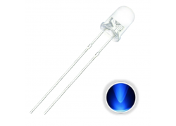 Diodo LED 3 mm CHORRO  Azul