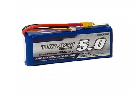 Batería Lipo Turnigy 11.1 V 3s 5000mah 20-30c XT60