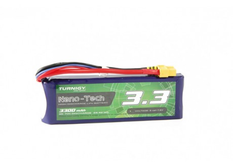Bateria Lipo Turnigy Nano-Tech 7.4V 2S 3300mAh 35-70C XT60