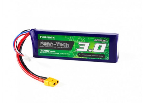 Bateria Lipo Turnigy Nano-Tech 11.1V 3S 3000mAh 30-60C XT60