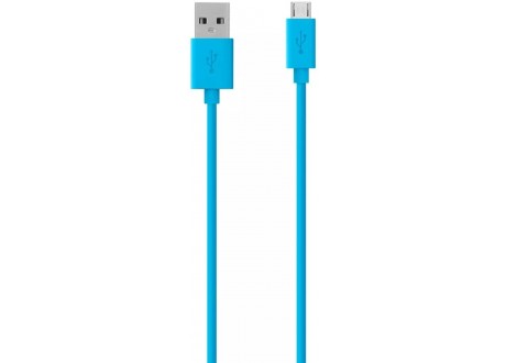 Cable datos USB a micro USB Celular ESP32 NodeMcu Azul
