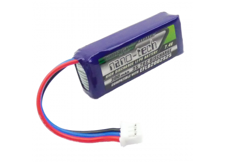 Bateria Lipo Turnigy Nano-Tech 7.4V 2S 300mAh 35-70C Conector JST-XH