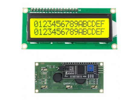 Pantalla Display LCD 16x2 1602 + modulo i2C Luz Amarilla