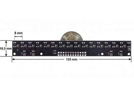 Sensor de Linea QTR-MD-16RC Pololu Digital x16 Sensores