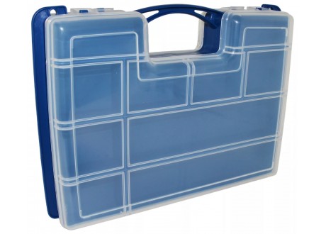 Caja Organizadora Plastica Doble Tapa 32 Divisiones 29x22x7.2 cm