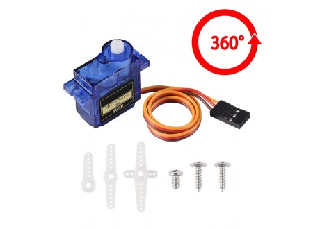 SG90 Micro servo Servomotor SG90 360 grados