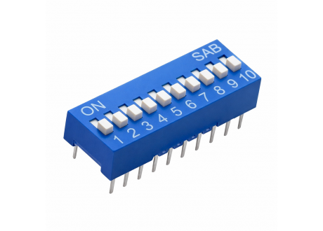 Micro Mini interruptor DIP Switch 10 pines