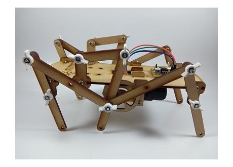 Robotica Educativa Robot Hexapodo Tipo Araña Mdf Arduino