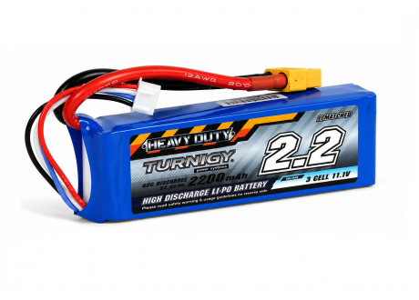 Bateria Lipo Turnigy Heavy Duty 11.1V 3S 2200mAh 60C XT60