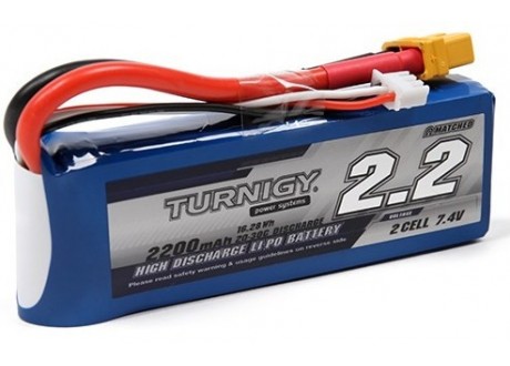 Batería LiPo Turnigy 7.4V (2S) 2200mAh  20C